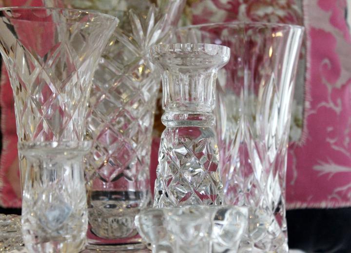 Crystal Vases & Candle Holders